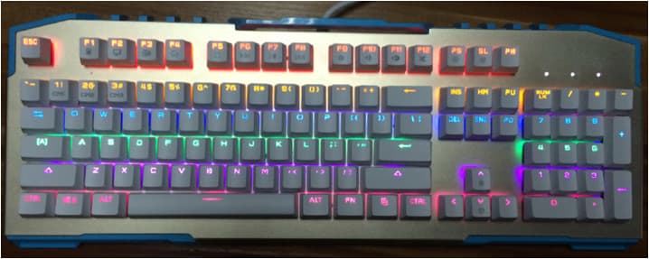 GM_203 led light keyboard_ wholesale_ 104 key_colorful